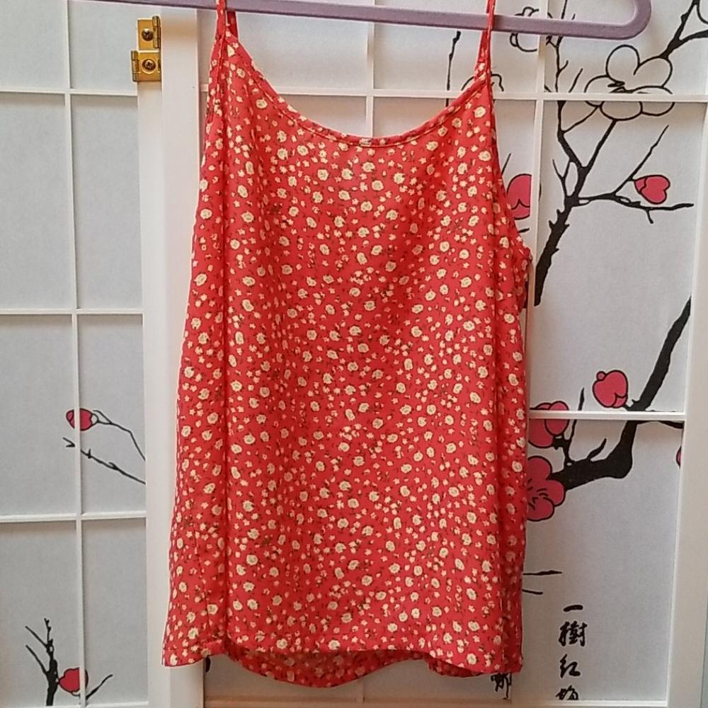 LA Hearts orange tank top